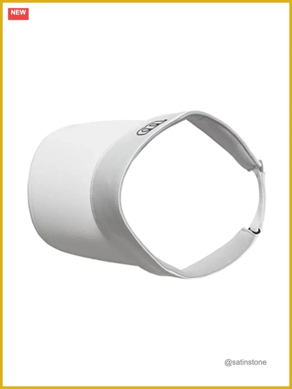 Ultralight Polyester Woven Visor with Adjustable Closure